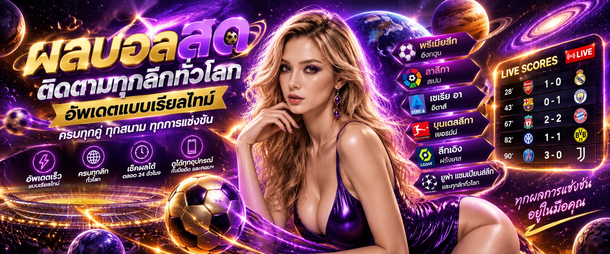 ผลบอลสด ALLGAME88 อัปเดตเรียลไทม์ทุกลีก